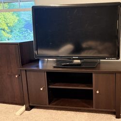 Television And Television  Cabinet