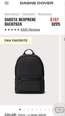 New Medium Dagne Dover Black Backpack