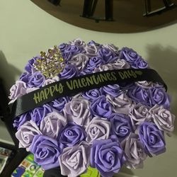 Purple Valentines Day Eternal Roses 