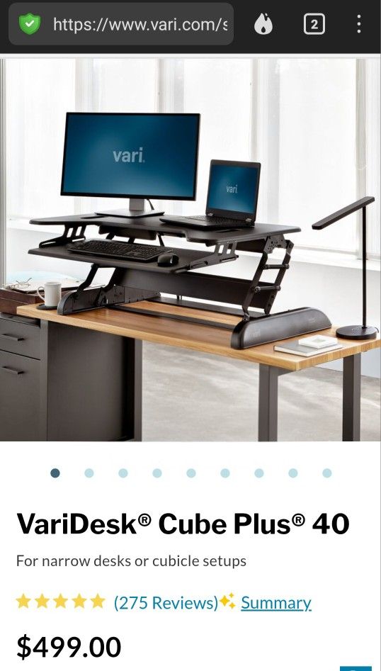 VariDesk -- The Adjustable Sit to Standing Desk Setup! (Orig: $499)