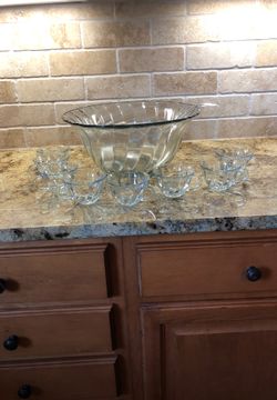 Punch bowl, Glass