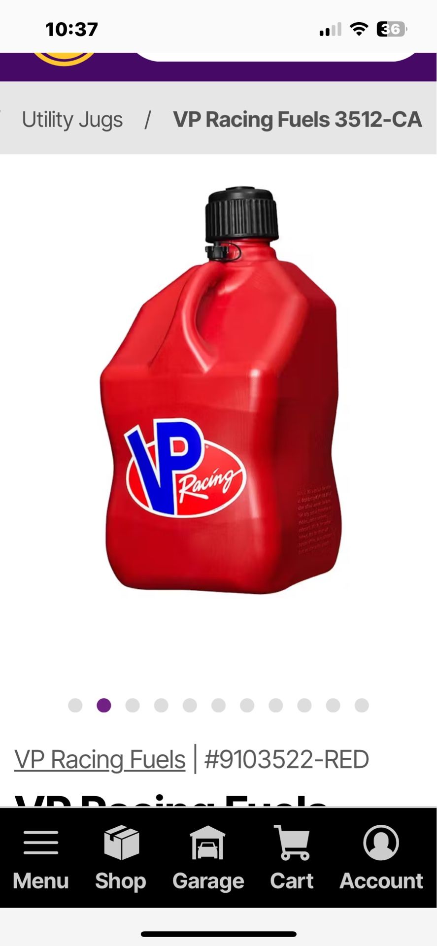 VP Commercial Gas Cans 5.5 Gallon , No Leaking
