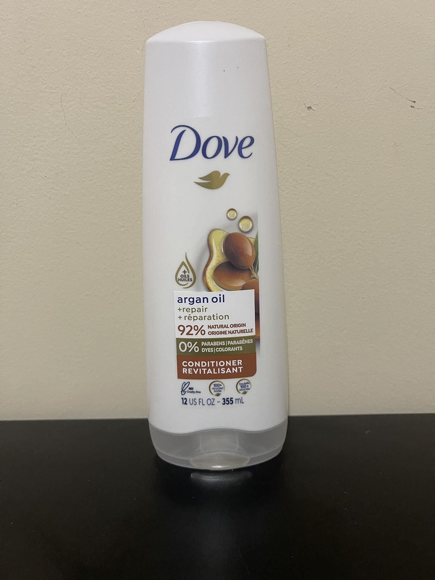 Dove Conditioner for Women Argan Oil & Repair with Bio-Protein Care Technology, 12 oz