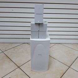 Bose PS28 Powered Speaker System Home Theater Subwoofer Module W/ 3 Cube Speakers
