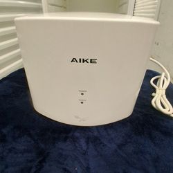 NEW AUTOMATIC ELECTRIC "AIKE" HAND DRYER, THE MONEY YOU W/ SAVE ON PAPER TOWELS IN A MONTH WILL PAY FOR ITSELF!!! GREAT BUY!!!