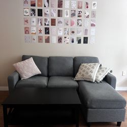 Honbay Sofa With Coffee Table