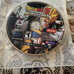 Dragonball Z Burst Limit Ps3 Game