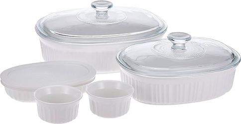 Corningware French White 10 Piece Oval Set