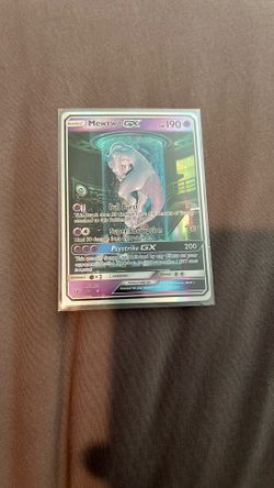 Pokémon TCG Mewtwo GX Secret Rare 72/73 – Shining Legends Full Art Holo