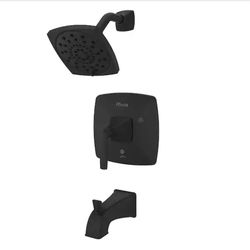 Pfister Bellance Single Handle 3-Spray Tub & Shower Faucet – Matte Black Finish