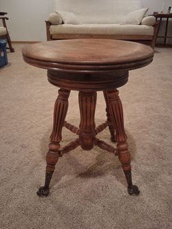 Beautiful Antique Piano Stool