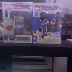 Funko Pop Sonic And Invader Zim 
