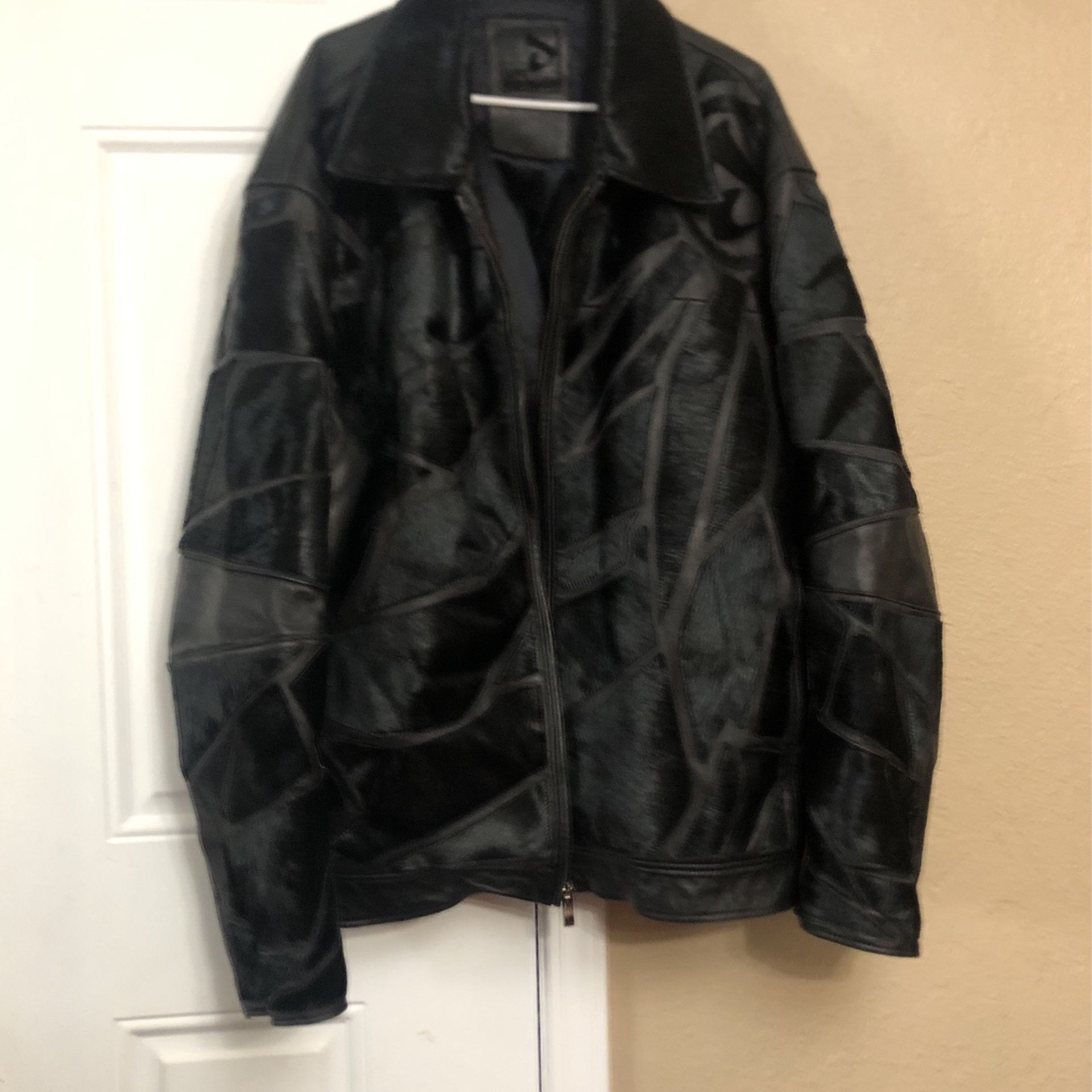 Davoucci Leather Jacket Size 4x