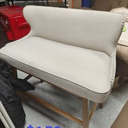 White Stool Bench.