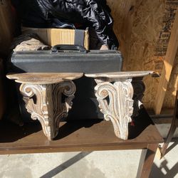 2 Wood Shelves For $6