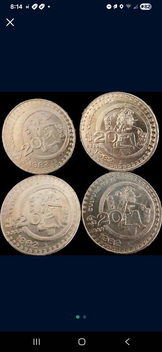 1982 20 Peso MEXICAN Coin