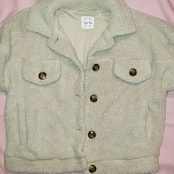 Hippie Rose Sherpa Jacket - Small