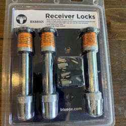 Blue Ox BX88101 3-Lock Kit For Locking Towbar To The Baseplate And Receiver Hitch