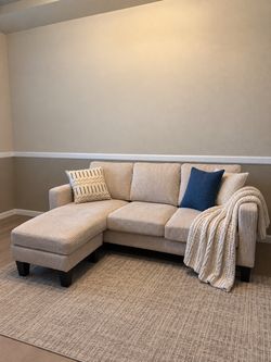 Cream Corduroy w/Swappable Chaise