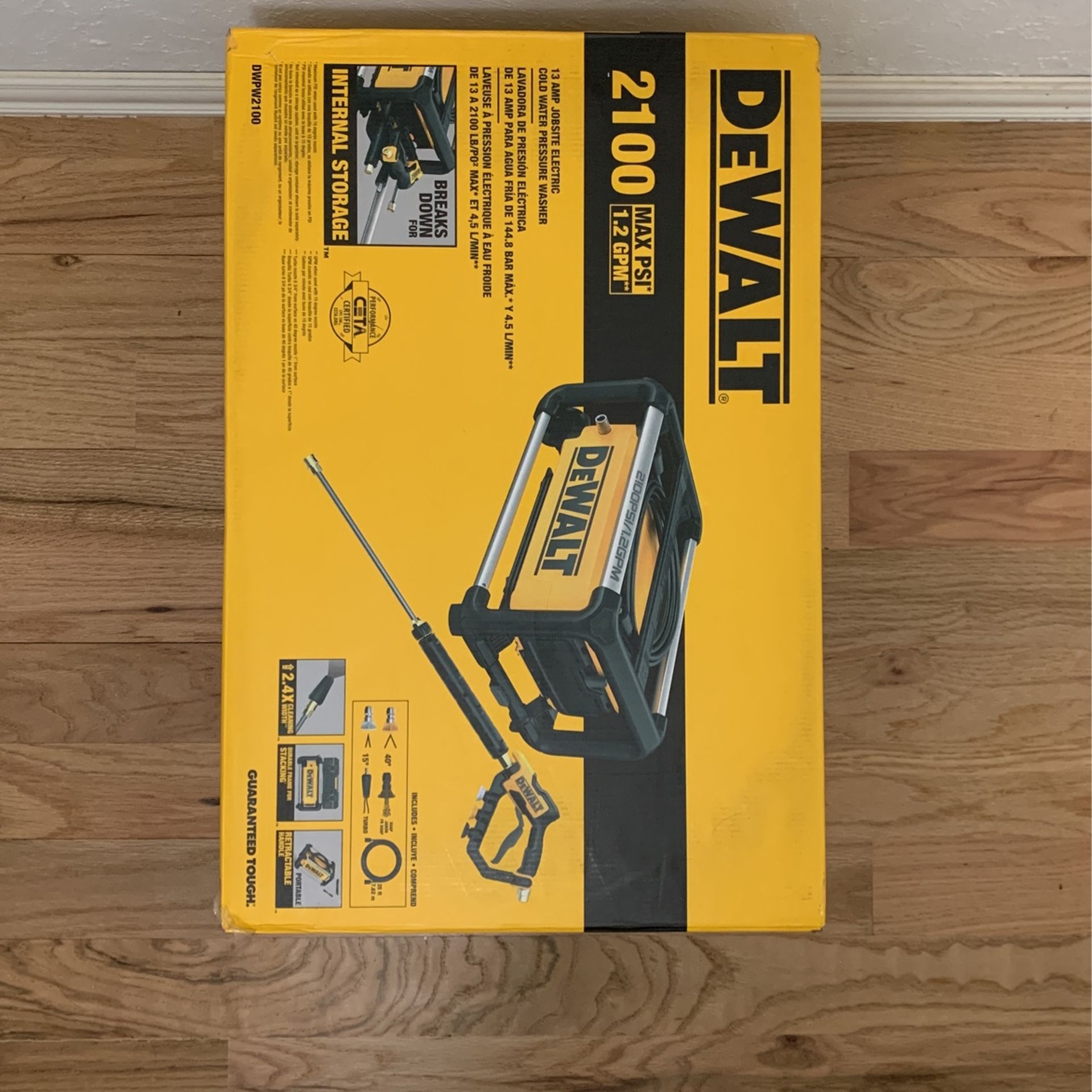DeWalt Electric Pressure Washer 2100 PSI