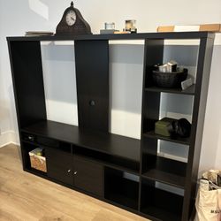 Large Black TV Stand 