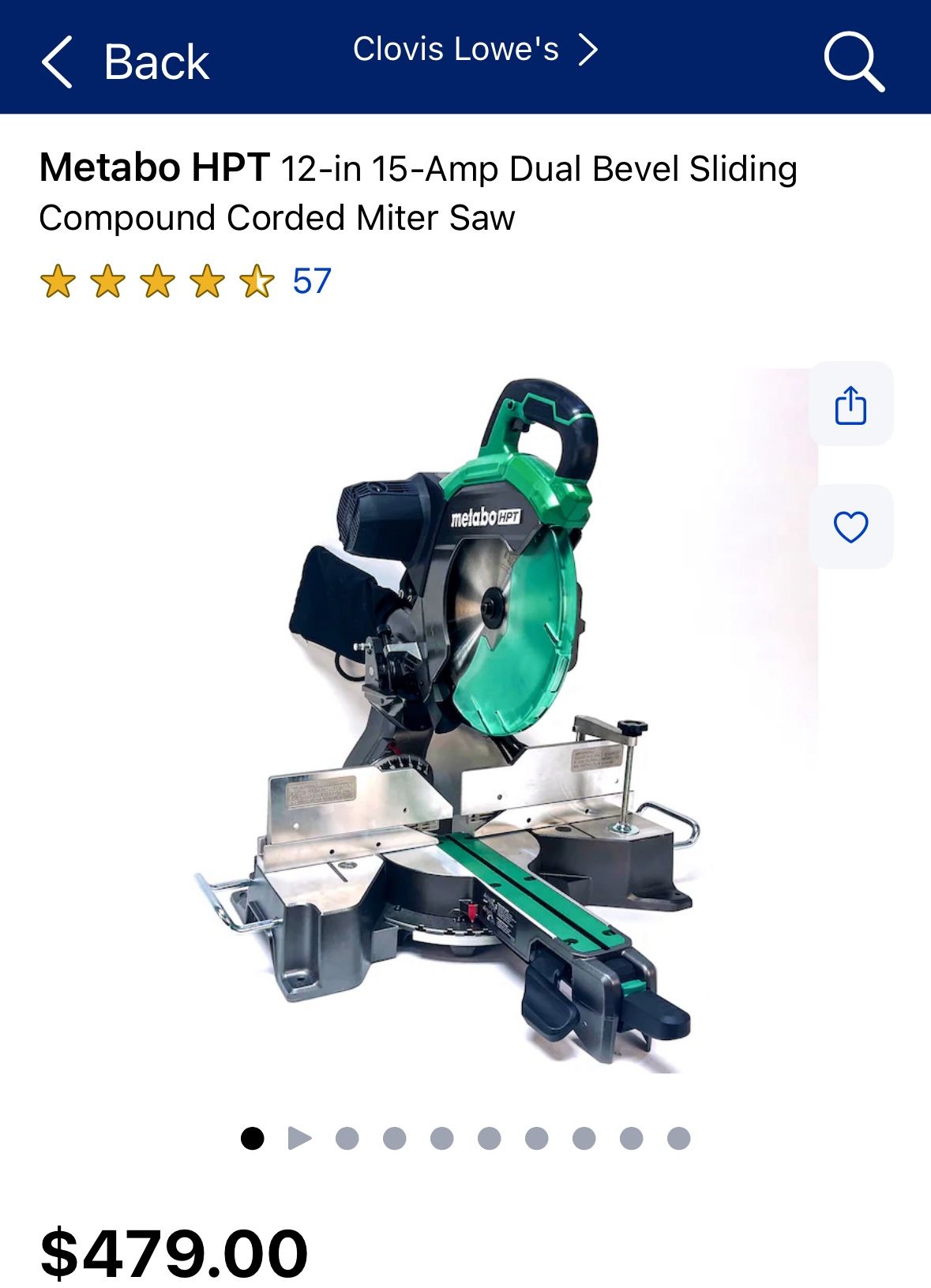 Metabo table saw Brand New In Box