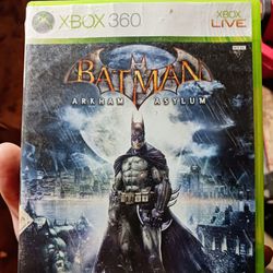 Bateman Arkham Asylum, 360 Live, 2 Orher Batman Xbox Games