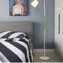 Nordic White Black Color LED Floor Lamp Modern E27 Floor Lamps Standing Simple Corner Standing Lamp Corner Light Reading Light
