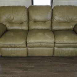 Leather Recliner Couch
