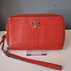 Tory Burch Burnt Orange Wallet/Wristlet