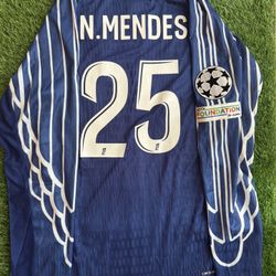 Nuno Mendes PSG Player Version Jersey 