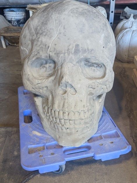 Large Concrete Skull
