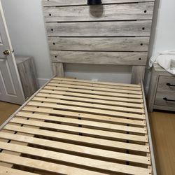 Bed frame and headboard