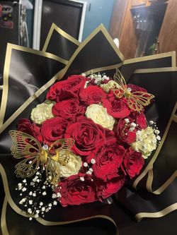 rose bouquet💟💐🎀💞
