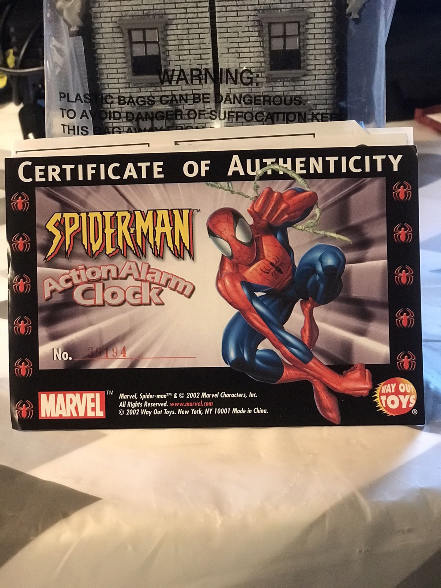 Limited Edition Spider-man Talking Alarm Clock