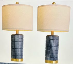 POKAT 21.5” Table lamps with USB Ports