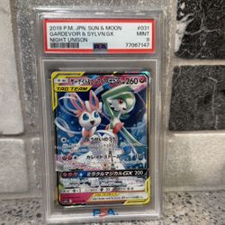 2019 #031 GARDEVOIR & SYLVEON GX PSA 9