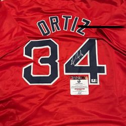 david ortiz autographed jersey 