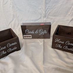 Wedding Decor - Card Box And Flower Girl Boxes