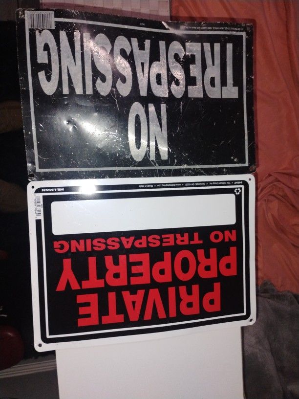No Trespassing Signs