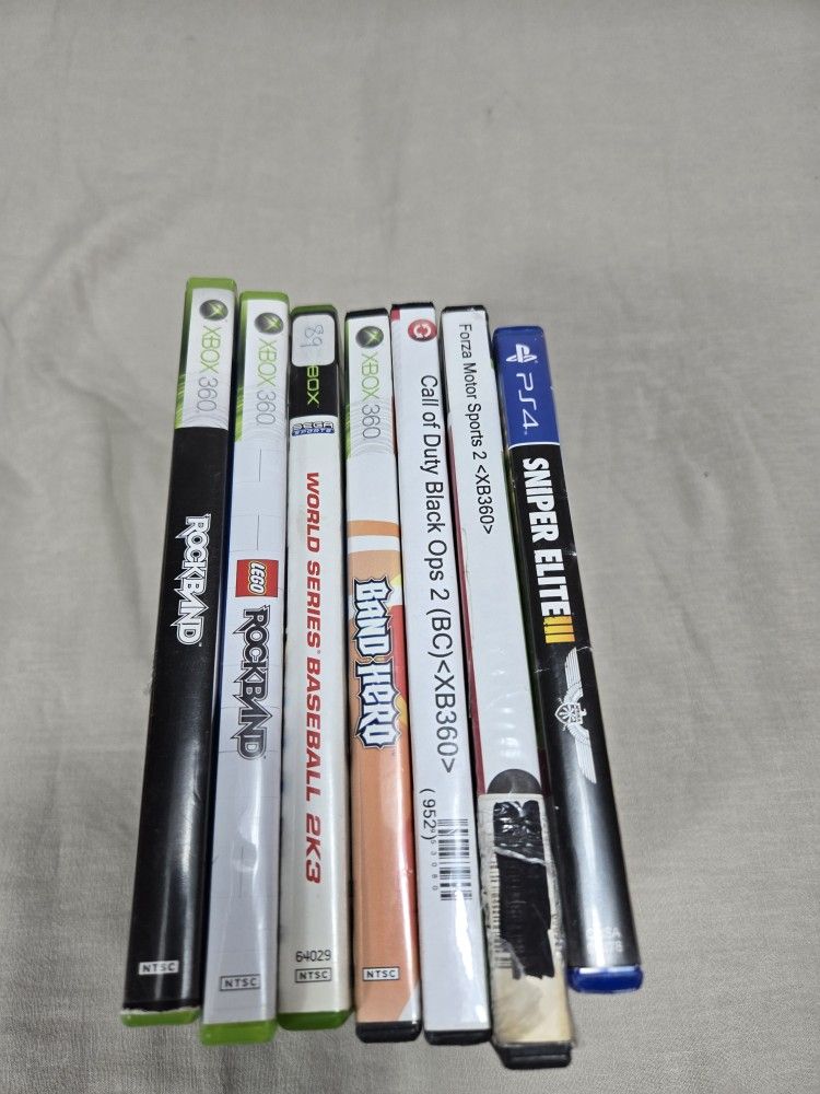 Games Bundle Xbox, xbox360 and PS4 