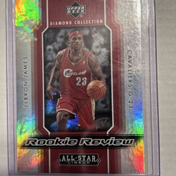 LeBron James 2004-05 Upper Deck Diamond Collection Rookie Review #RR7