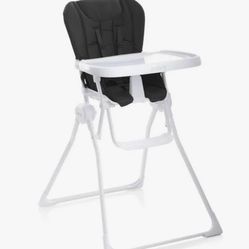 Joovy Nook Compact Fold Swing Open Tray High Chair - Black