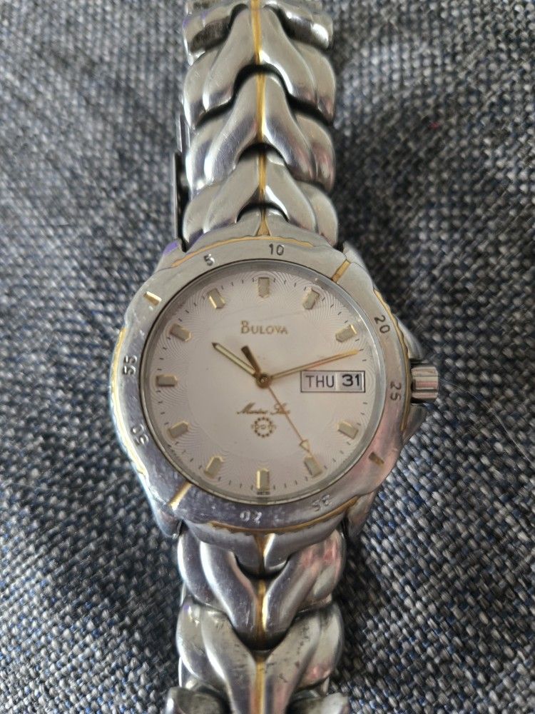 Bulova Men's Marine Star Quartz Watch Stainless Steel