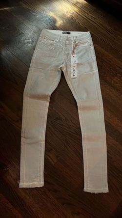 white purple brand jeans