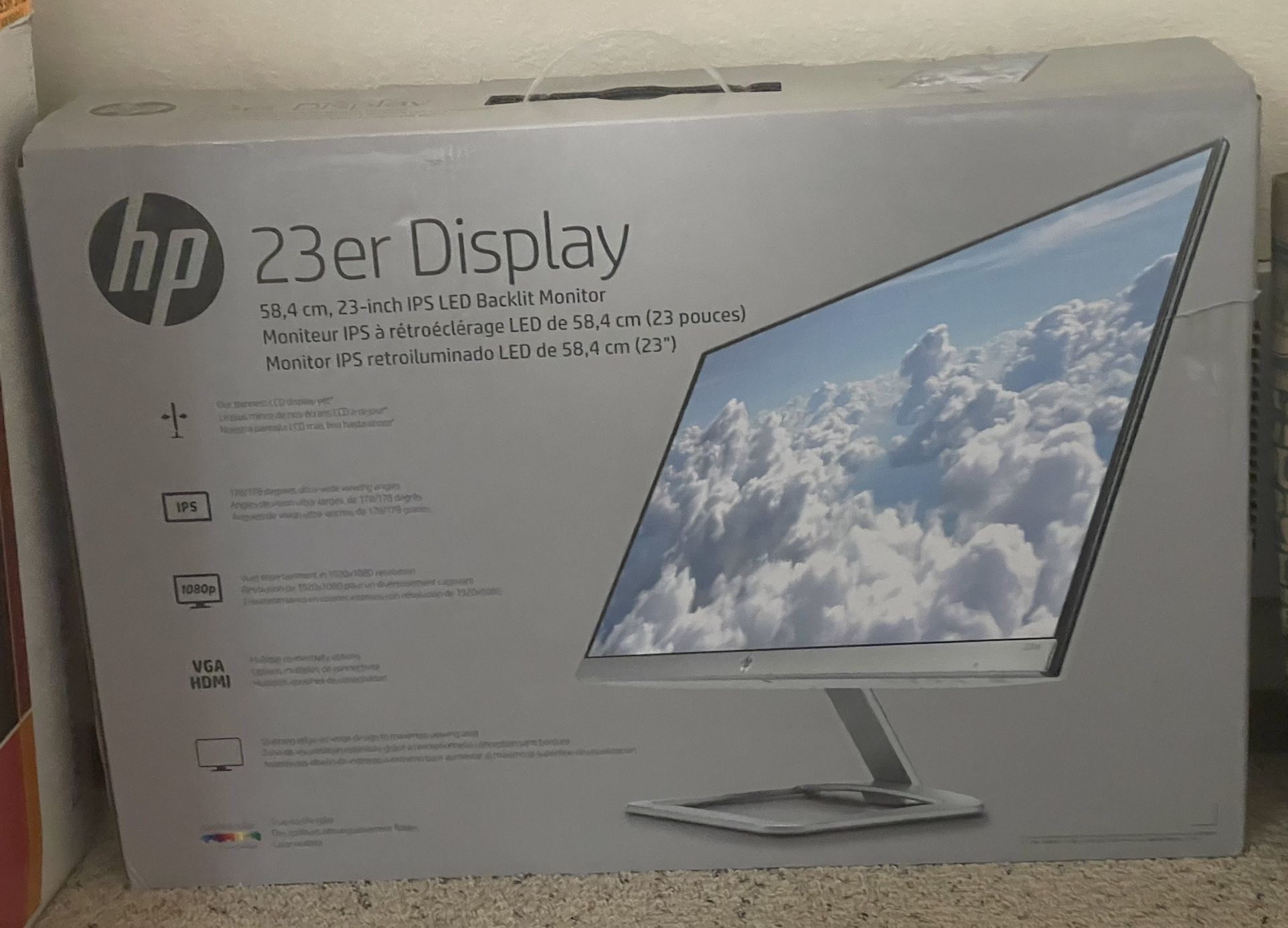 New 23 Inch IPS backlit LED HP monitor