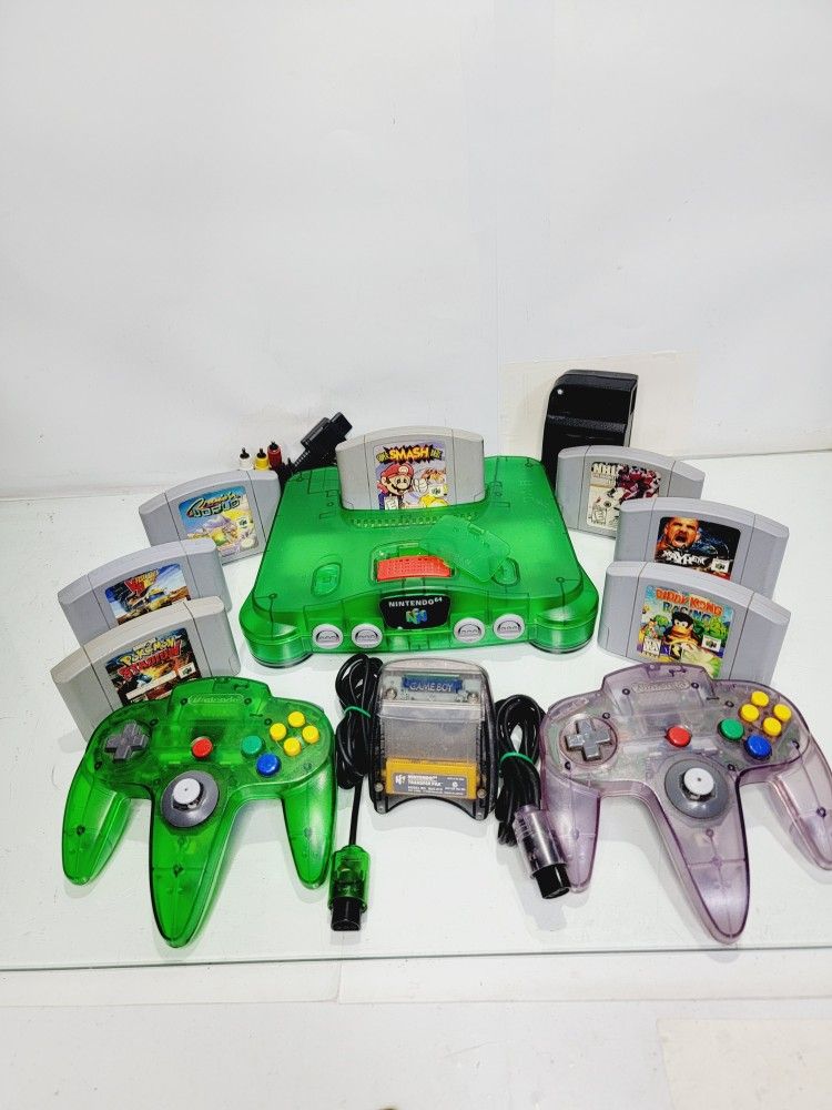 Nintendo  64 Junglee Green Bundle 