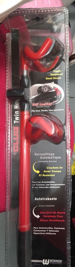 The Club 3000 Twin Hooks Steering Wheel Lock