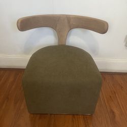 JOYLOVE Nordic Modern Designer Creative Solid Wood Backrest Fabric Leisure Chair