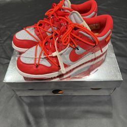 Nike Dunk Low Off White University Red